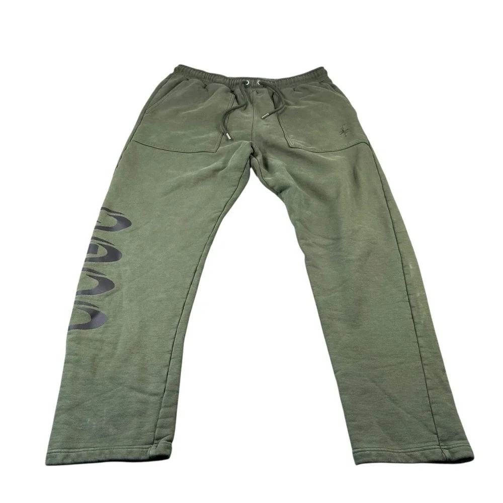 Air Jordan X Travis Scott Fleece Pants Sweatpants Size 2XL XXL Cactus Jack Green